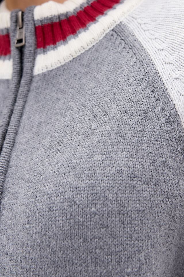 Giacca con zip a trama Intarsia Guess Jeans #4