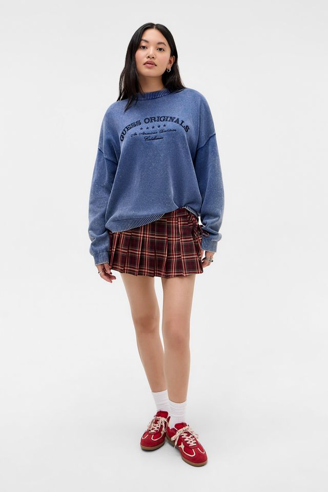 Guess Navy Knitted Embroidered Logo Jumper #2