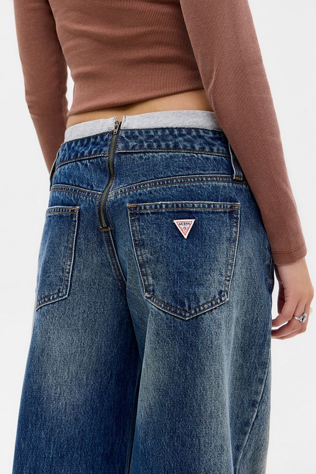 Jeans de Pierna Ancha de Tiro Bajo Guess #1