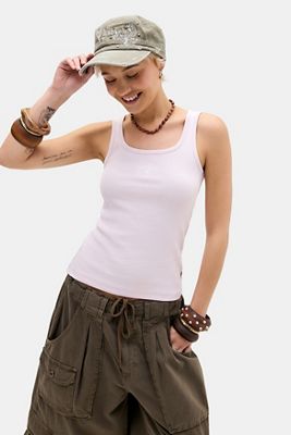 Camiseta sin Mangas con Logo Acanalado Guess Jeans