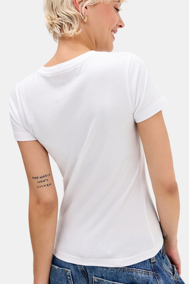 Guess Jeans White Wings Slim Fit Tee #3