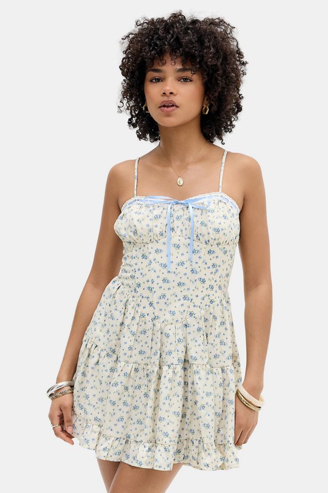 Kiss The Sky UO Exclusive Villa Ditsy Print Dress #1