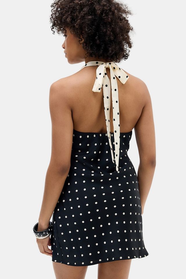 Kiss The Sky Kaia Gespleißtes Neckholder-Minikleid #3