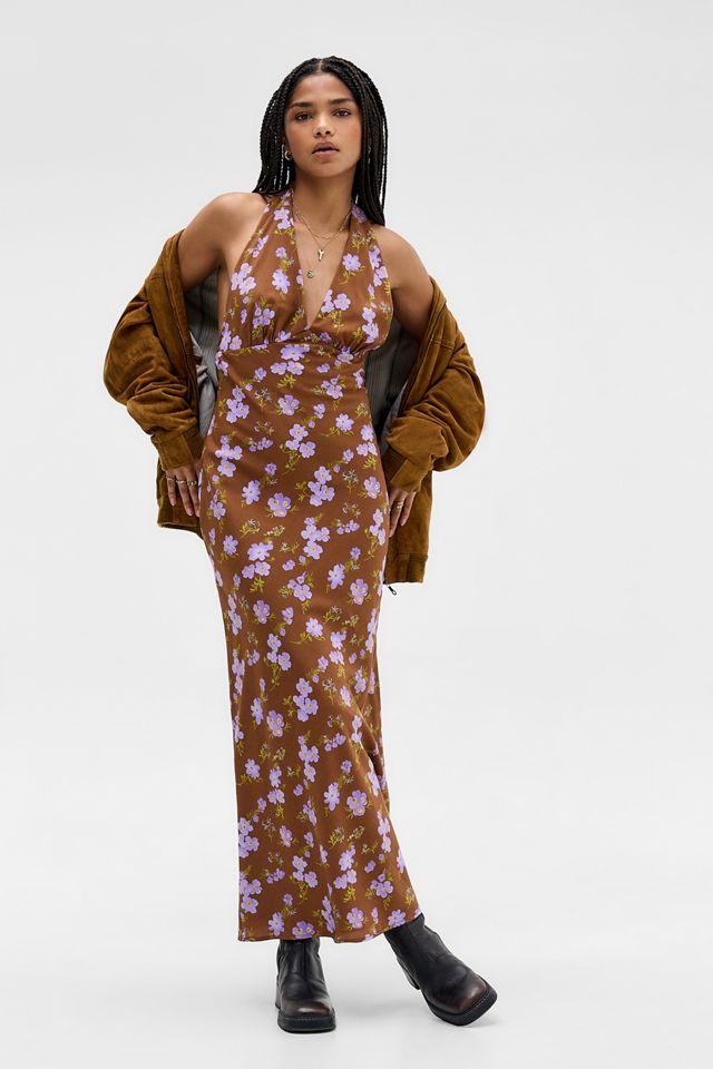 Vestido Halter con Espalda Descubierta Floral Kiss The Sky #2