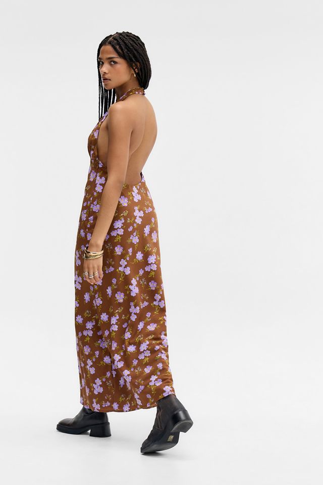 Vestido Halter con Espalda Descubierta Floral Kiss The Sky #3