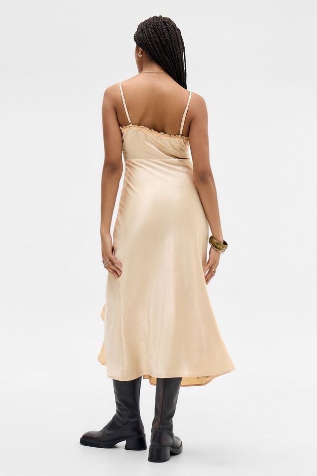Kiss The Sky Vestido Midi de Satén Bordado Helena #3