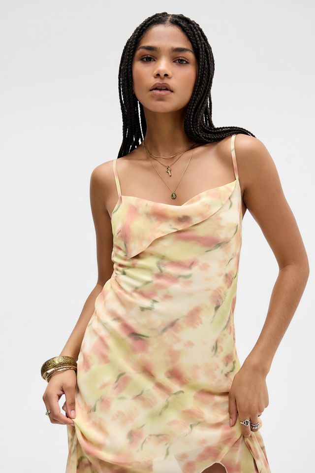 Kiss The Sky Amber Asymmetric Midi Dress #1