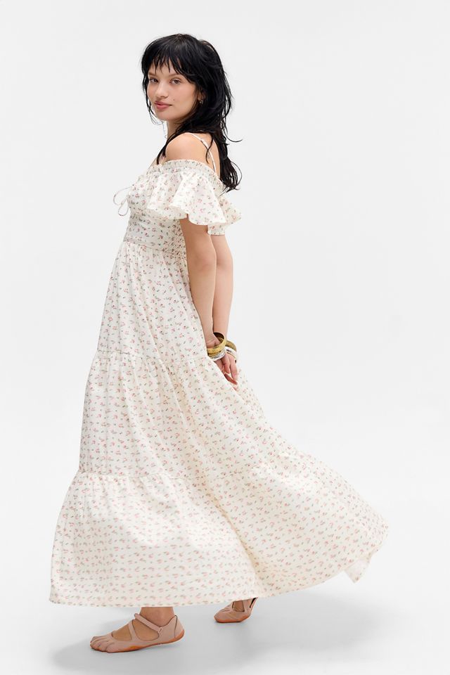 Robe longue rose exclusive UO Kiss The Sky #4