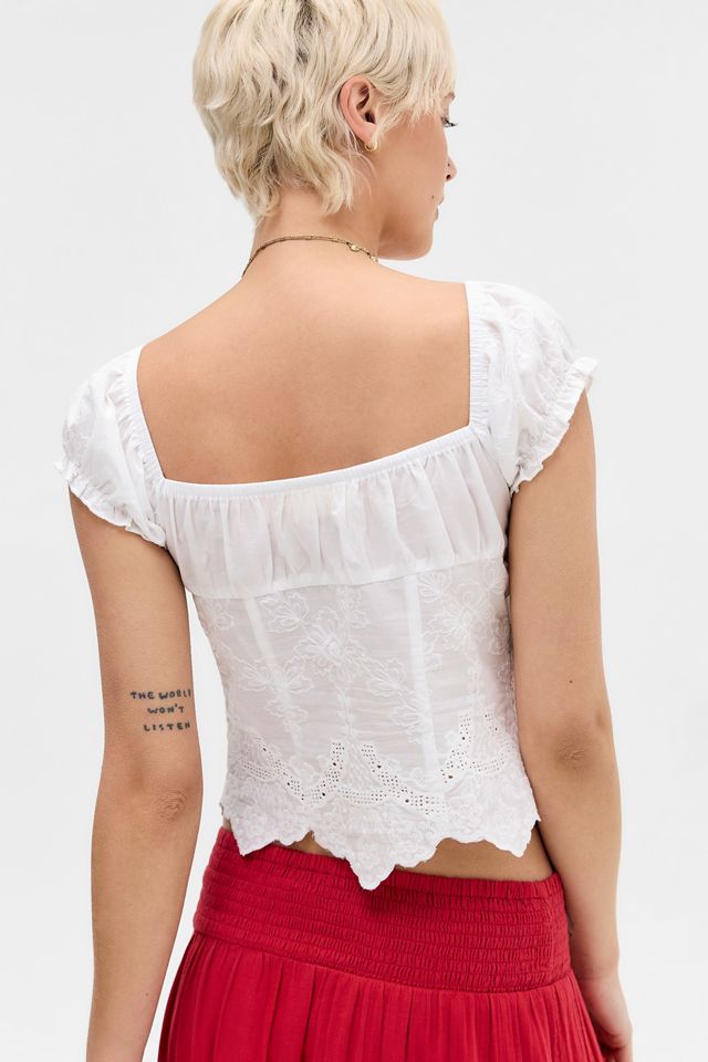 Kiss The Sky Chloe Broderie Knopfoberteil #3