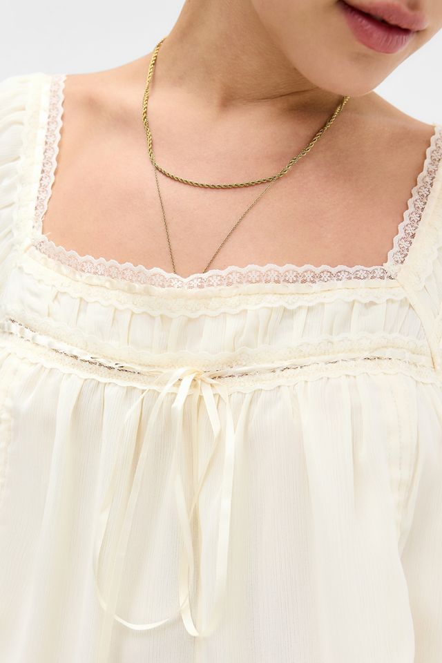 Kiss The Sky Angelina Gerüschtes Babydoll-Oberteil #2