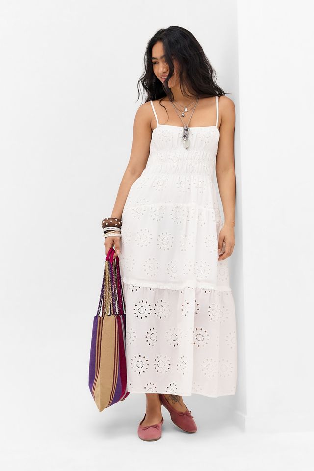 Kiss The Sky Seraphina Shirred Broderie Maxi Dress #3