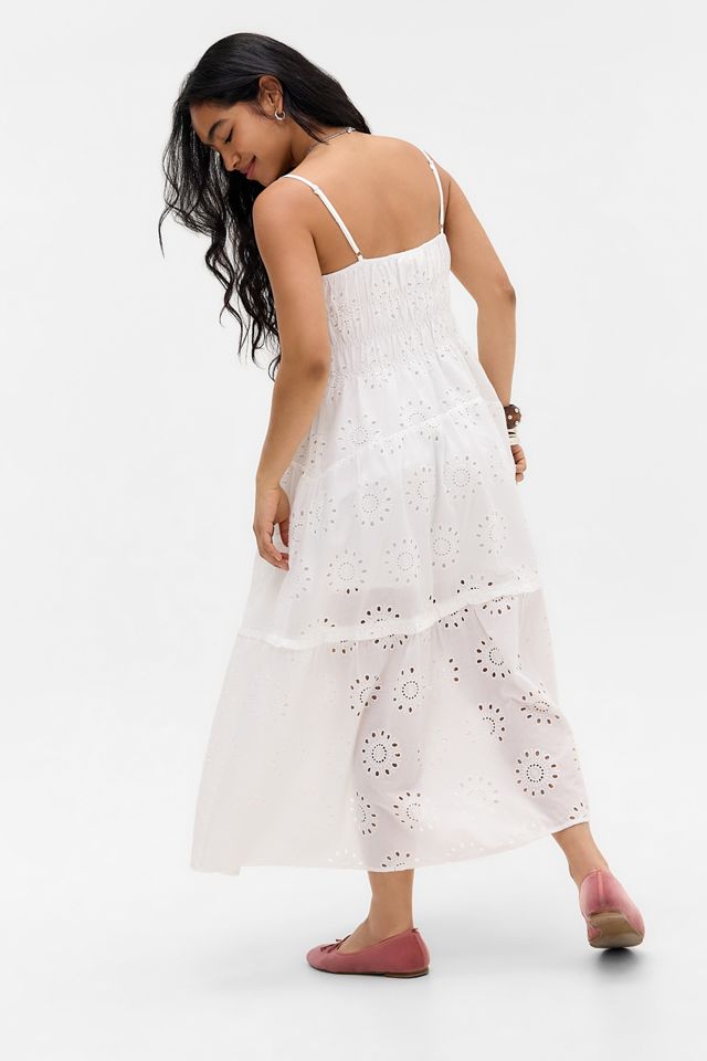 Kiss The Sky Seraphina Shirred Broderie Maxi Dress #4