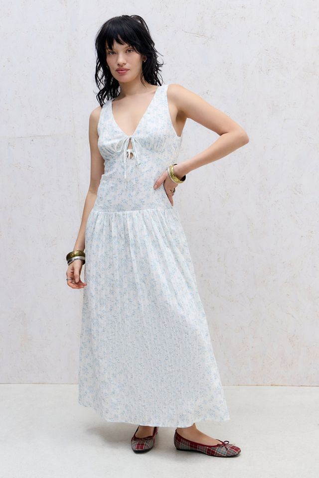 sachin and babi light blue dress Women's Cotton Blend Knit Dress (Sleeveless)