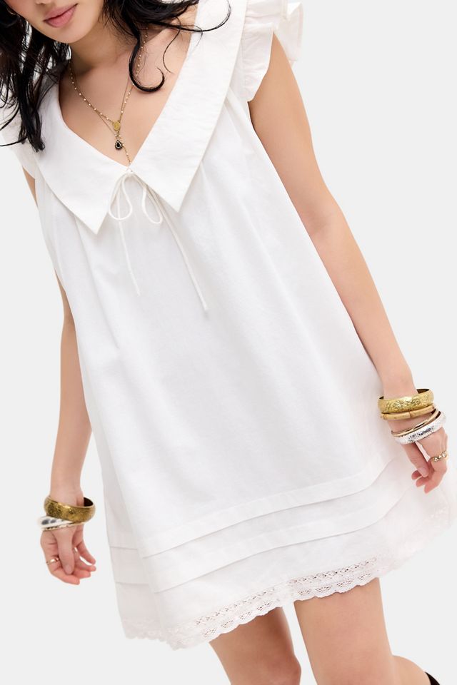 Kiss The Sky Miniabito Babydoll con Colletto Fields #2