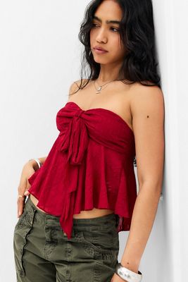 Kiss The Sky Luna Strapless Tie Top