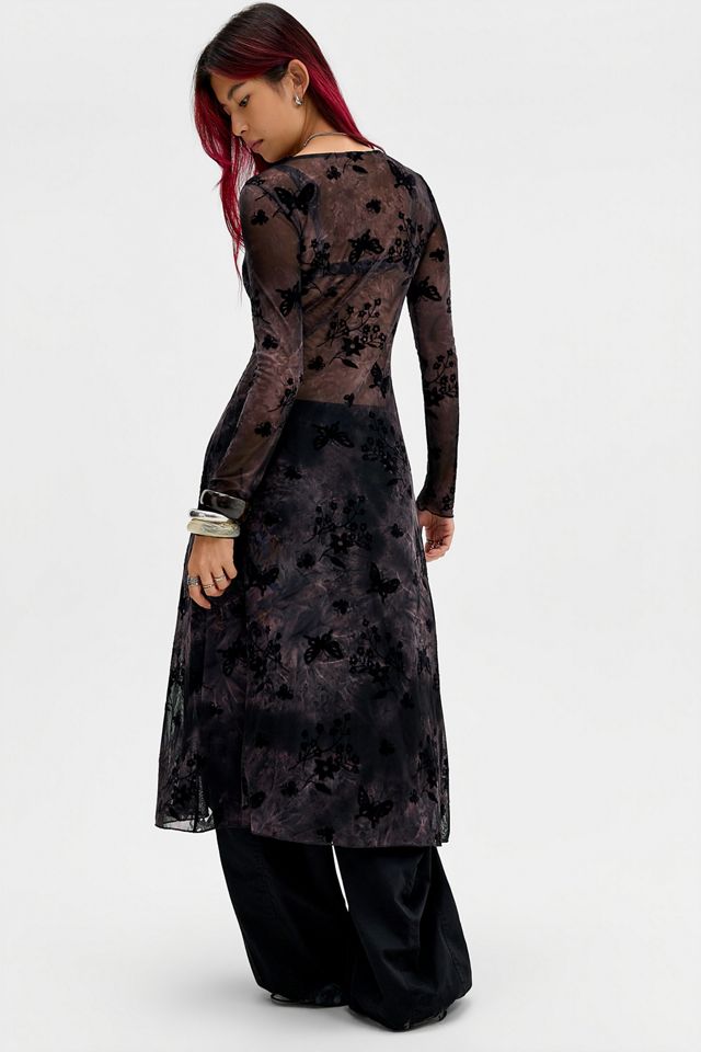 Blouse maxi asymétrique en maille Avenley Kiss The Sky #2