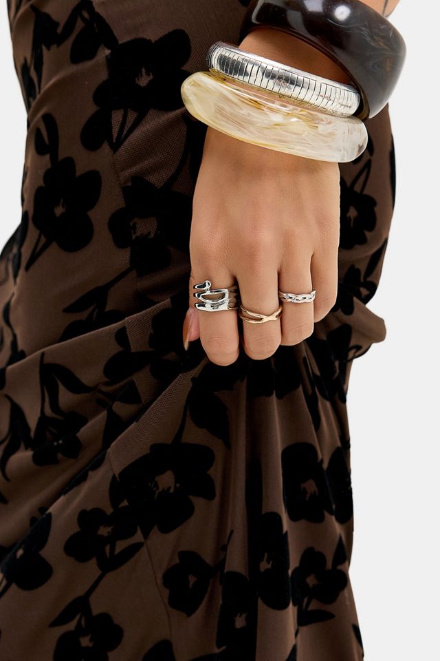 Kiss The Sky Chai Velvet Burnout Maxi Skirt #3
