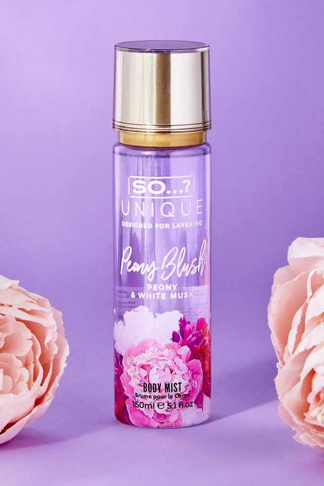 SO...? Unique Peony Blush Body Mist Urban Outfitters UK