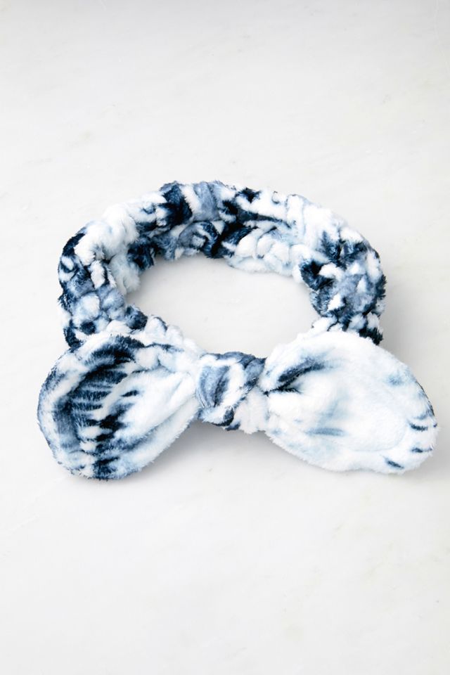 Black & White Tie-Dye Spa Headband #1
