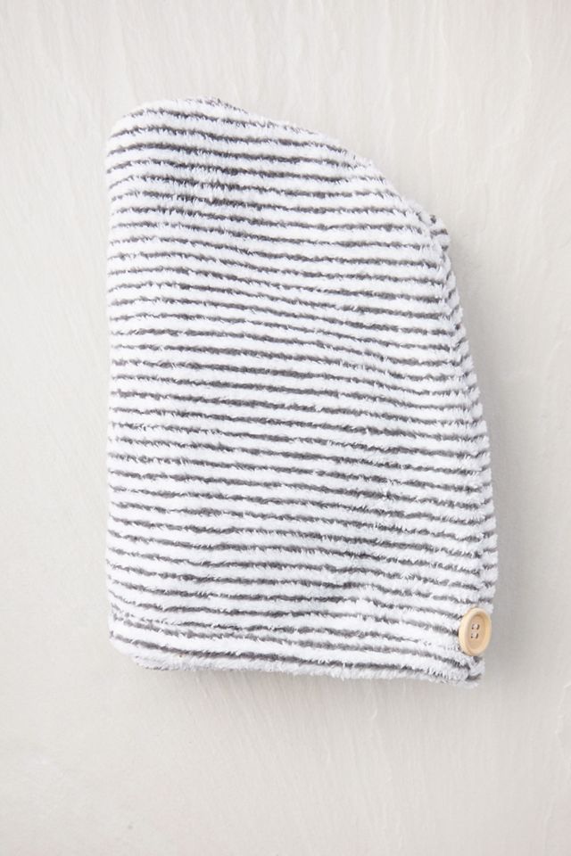 Serviette pour cheveux rayée #2