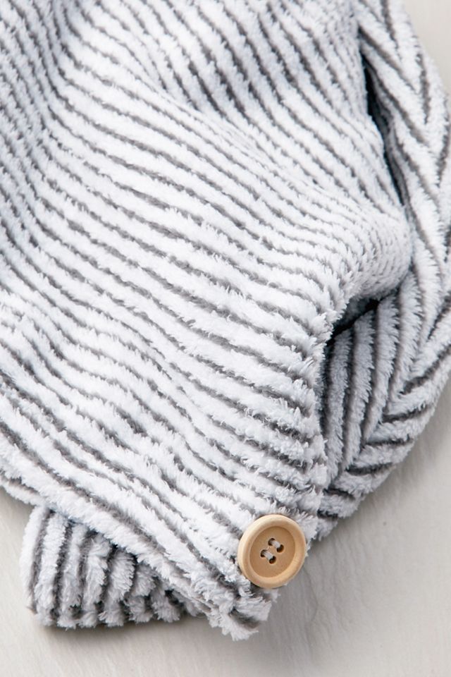 Serviette pour cheveux rayée #3