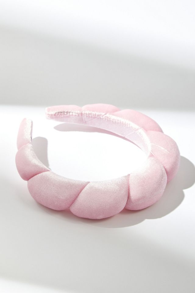 Fascia per Capelli Rosa Soffice per Giornata Spa #1