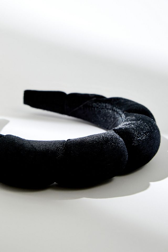 Puffy Black Spa Day Headband  #2