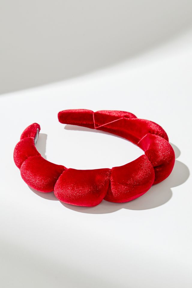 Bandeau de spa rouge bouffant #1