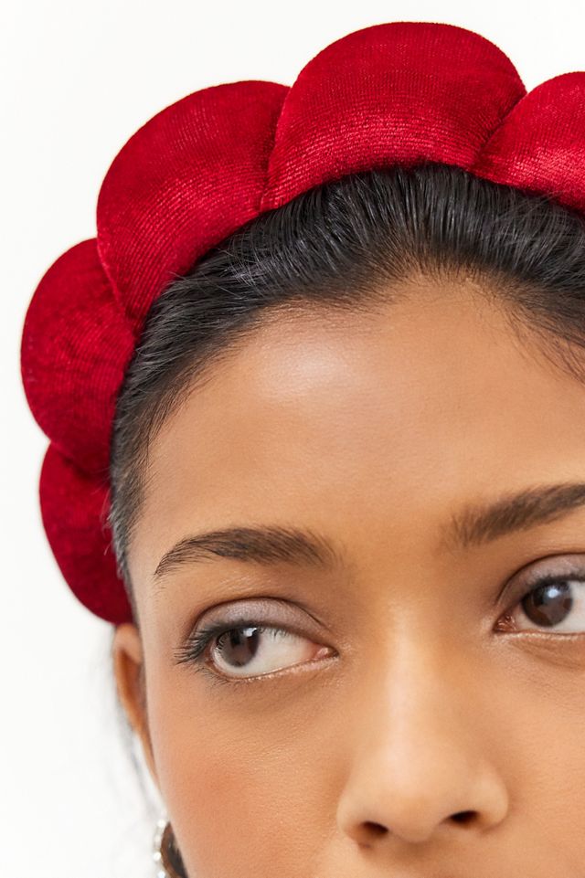 Bandeau de spa rouge bouffant #3