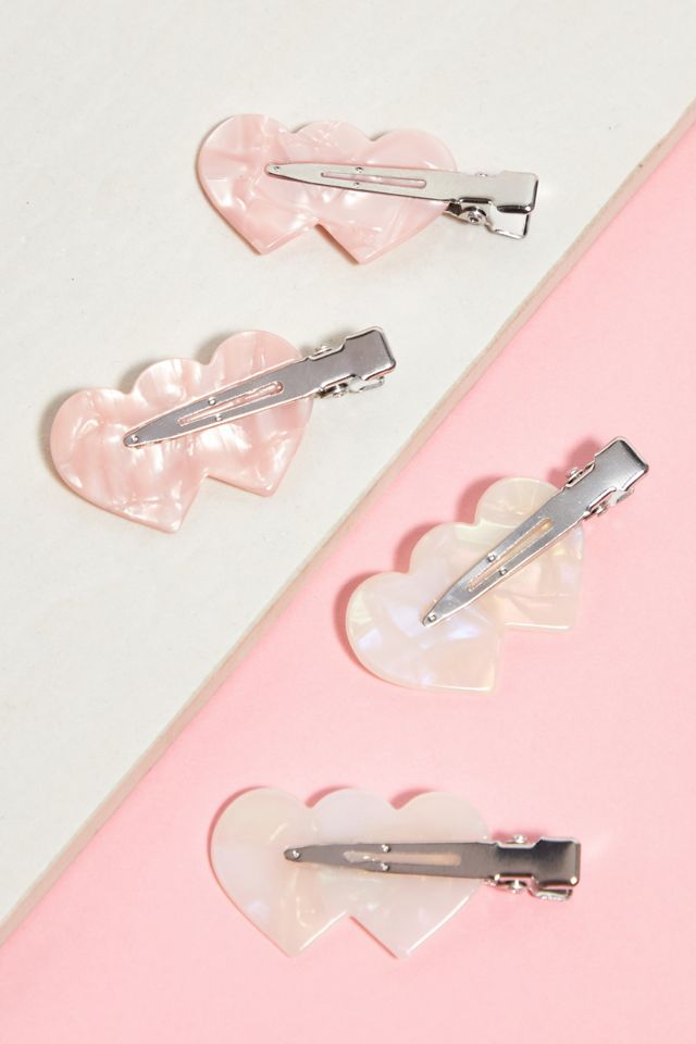 Heart Creaseless Clips Urban Outfitters UK