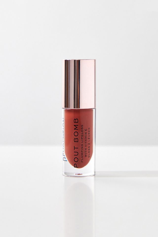 Makeup Revolution REVOLUTION POUT BOMB PLUMPING GLOSS - Gloss - melba warm peach/orange