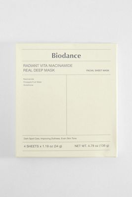 Biodance Radiant Vita Niacinamide 4er-Pack Real Deep Maske