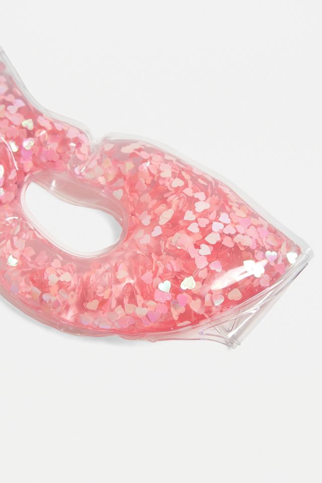 Glitter Hearts Gel Eye Mask #1