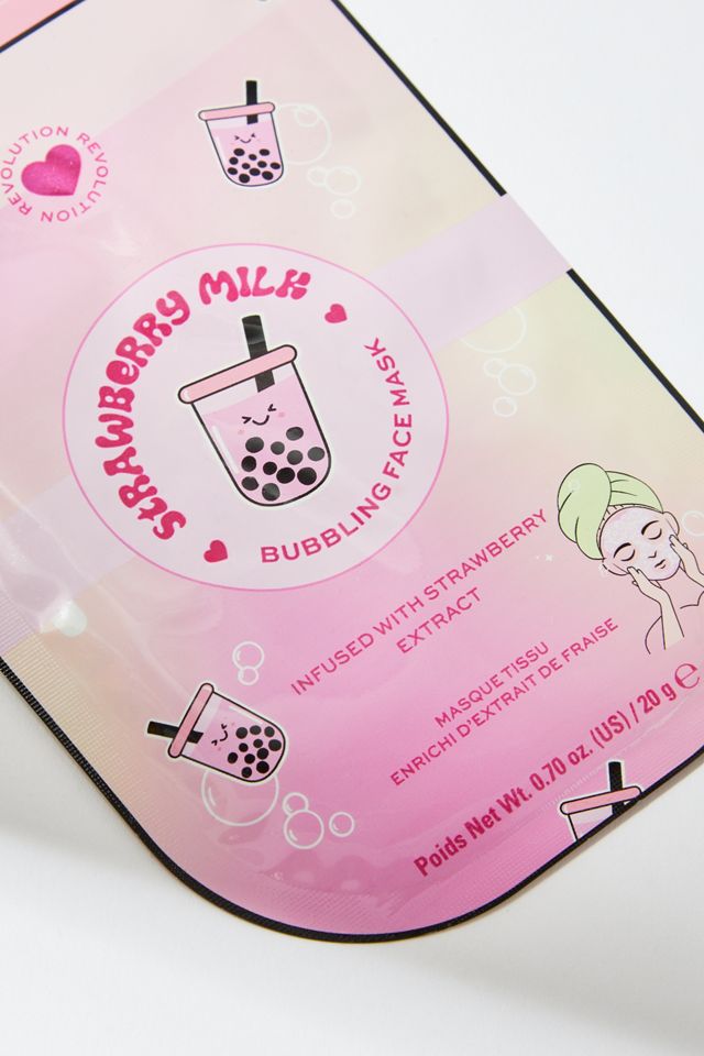 Revolution Bubble Tea Bubbling Strawberry Milk Sheet Mask #1