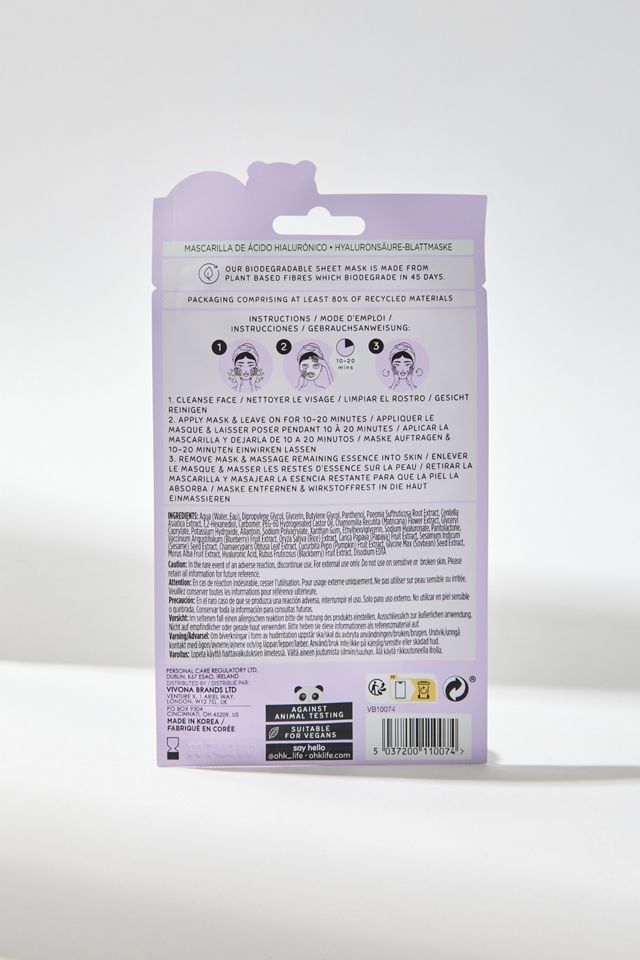 Oh K! Hyaluronic Sheet Mask #1