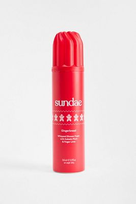 Mousse de douche fouettée au pain d'épices sundae