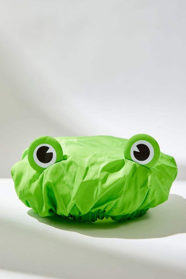 Dww-4pcs Bonnet De Douche Enfant Double Couche Etanche Bonnets De Bain  Animal Pour Garon Fille Vert Grenouille