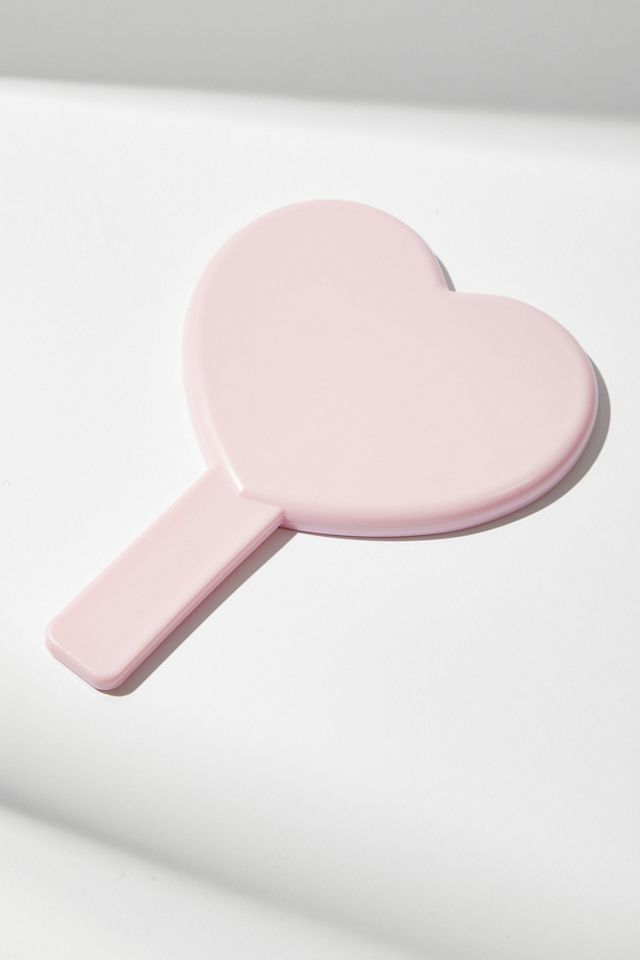 Pink Heart Handheld Mirror #2