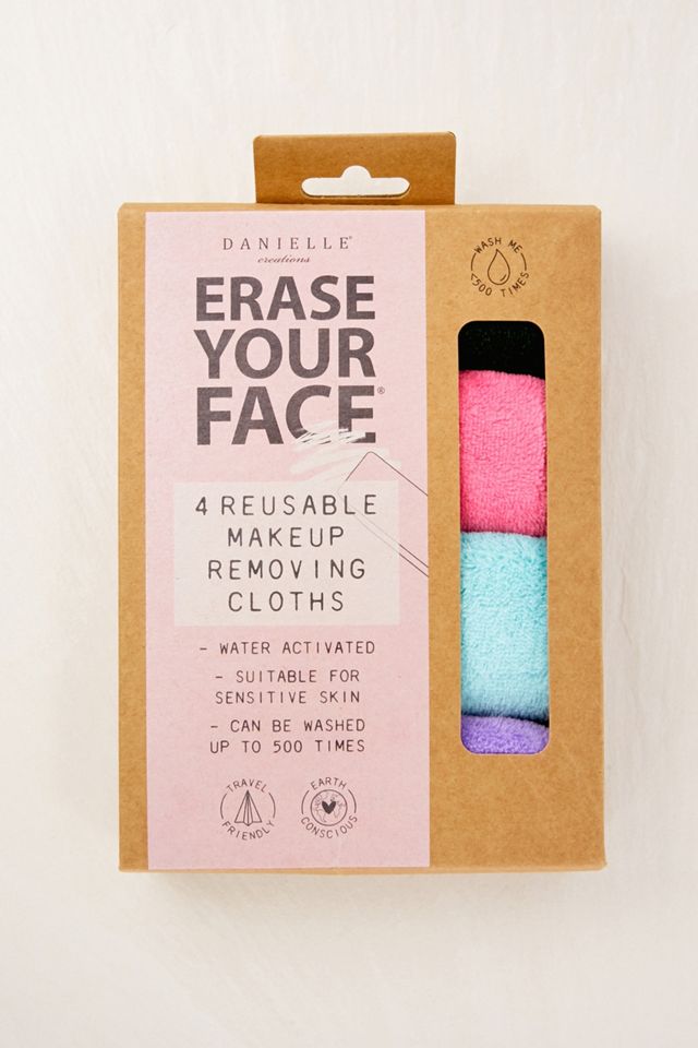 Danielle Creations Erase Your Face Makeup Removal Cloths 4 Pack Urban