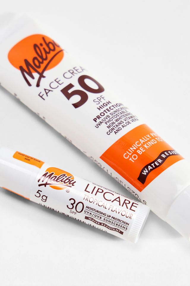 Set Crema Viso SPF e Balsamo per Labbra Malibu #1
