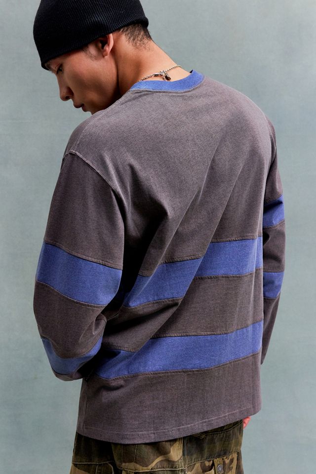 YESEYESEE Brown Pigment Stripe T-Shirt #2