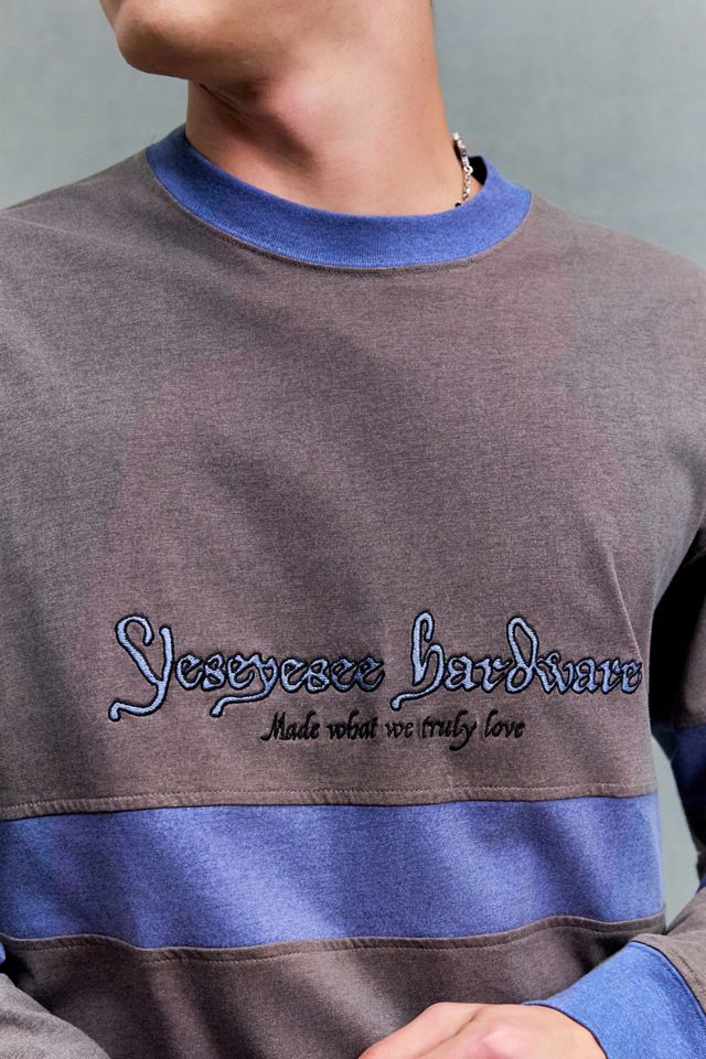 YESEYESEE Brown Pigment Stripe T-Shirt #3