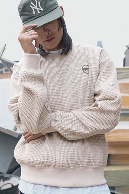 Sudadera de Gofre de Estudio Beige Alpha Industries