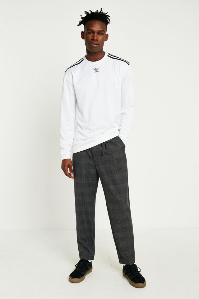 adidas White Long-Sleeve Football Jersey Top #5