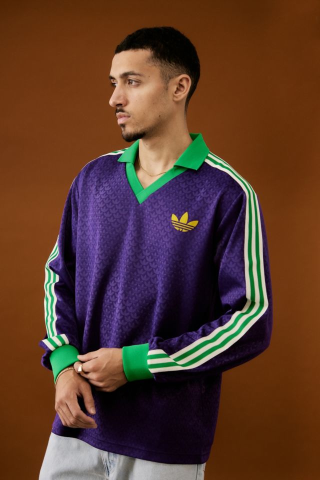 adidas House Of Originals Purple Polo Shirt | Urban Outfitters UK