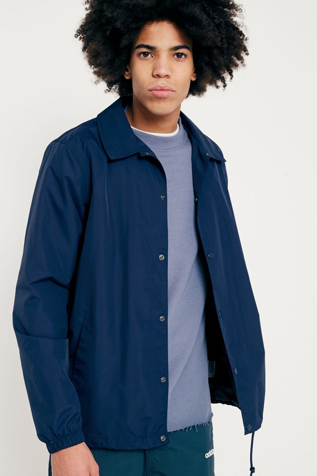 UO Washed Blue Raw Hem Camicia a maniche lunghe #4