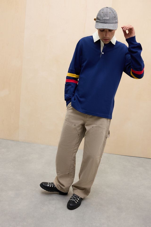 Champion Navy Langarm-Poloshirt #1