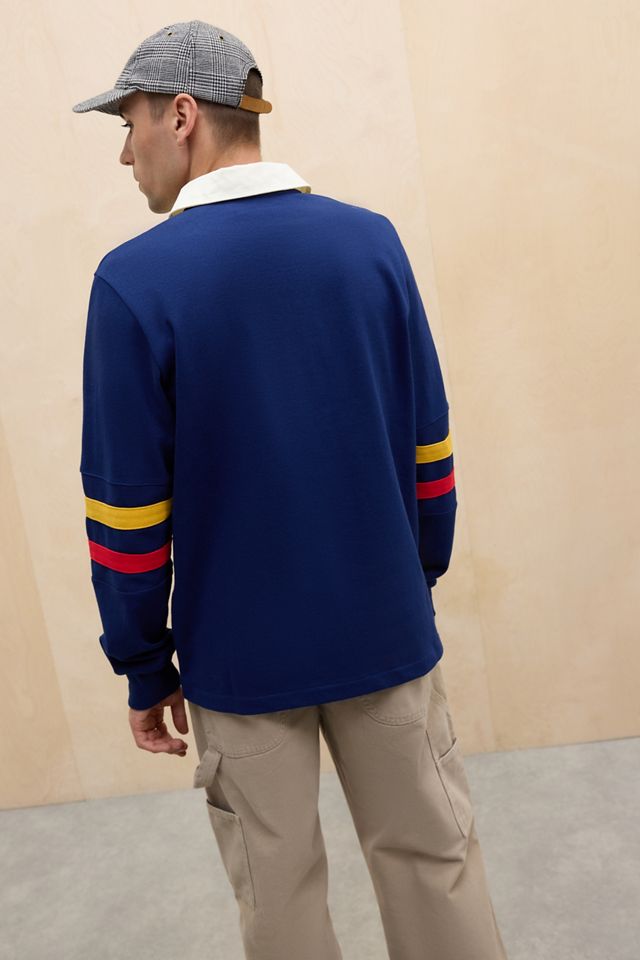 Champion Navy Langarm-Poloshirt #3