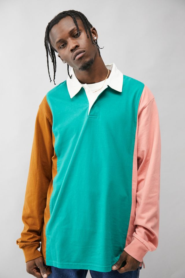 UO Colour-Block Rugby Shirt | Urban Outfitters UK