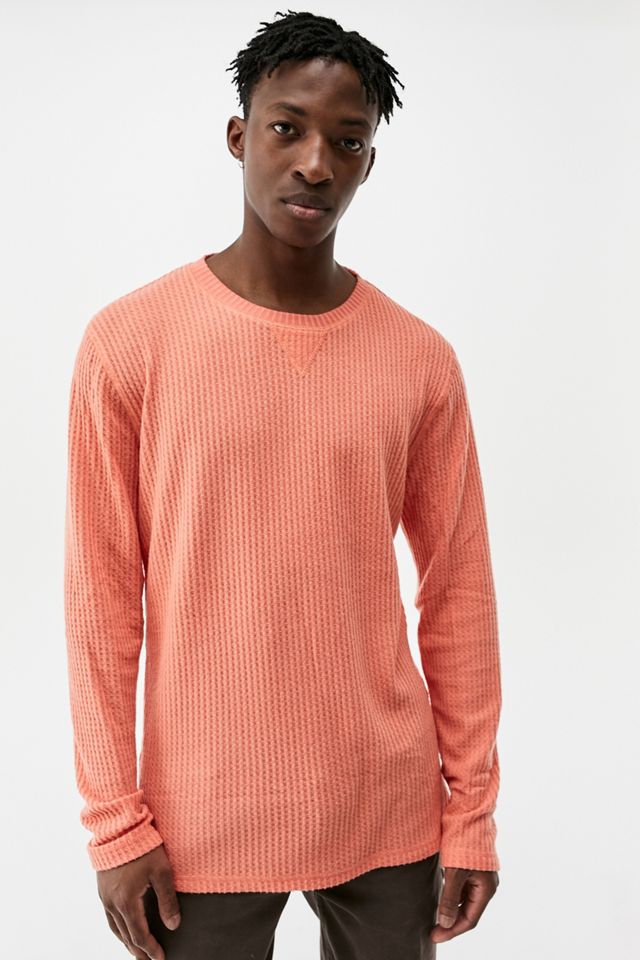 Standard Cloth Coral Joseph Waffle Shirt